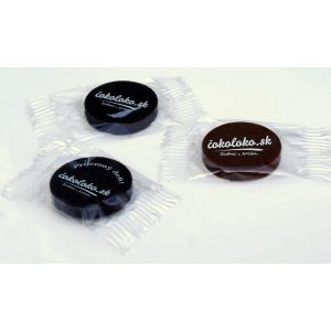 Mini čokoládky S LOGOM - OKRÚHLE