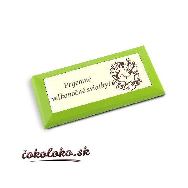 Veľkonočné čokovizitky (10x5 cm), vzor 02