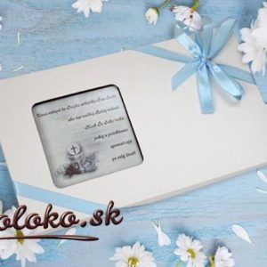 Čokoládová bonboniérka na 1.sv.prijímanie - MODRÁ