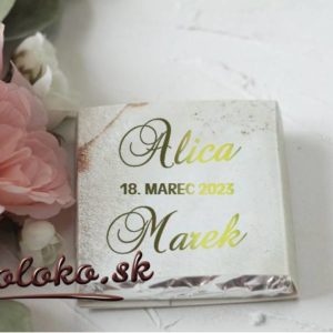 Svadobné čokoládky “GRAZIA”, vzor 03